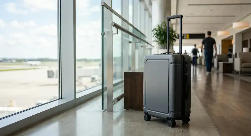 De Zomplity Pro Carry-On koffer in grafietgrijs